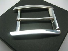 STERLING SILVER 925 BUCKLE AVAILABLE FOR 1&Prime; 1-1/8&Prime; 1-1/4&Prime; 1-3/8&Prime; 1-1/2&Prime; BELTS