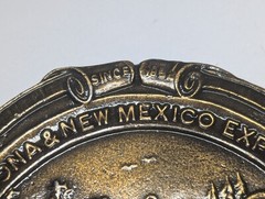 VINTAGE ARIZONA & NEW MEXICO EXPRESS CO WELL FARGO MINING COMPANY BELT BUCKLE