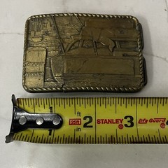 Vintage 70&rsquo;s ~ BOATING / MARINA ~ Antique Brass USA Handcrafted Belt Buckle ~