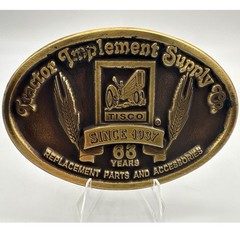 Tisco Tractor Implement Supply Co. Belt Buckle 2000 63 years limited #4142