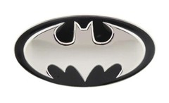 Batman 3d belt buckle Halloween Costume BLACK SILVER BEGINS LOGO DC Comics Men