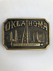 Registered Historical Collection Oklahoma Oil Discovery Belt Buckle AC-A8859