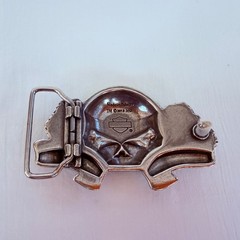 Harley-Davidson Belt Buckle Unisex Silver Sugar Skull 2013 Rose Biker Accessory