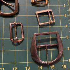 Lot 10 Brass Vintage Mens & Women&rsquo;s Belt Buckles