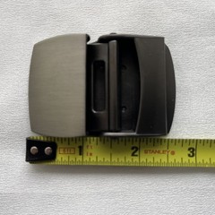 SUOSDEY Tactical Belt Metal Buckle 1.5&Prime; C-Black-Silver Heavy Duty Replacement