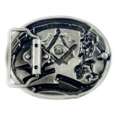 Mason Belt Buckle Western Cowboy American Workers (MASN-04)