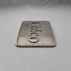 Chico Belt Buckle Mens One Size Antique Brass Tone Rectangular Western Cowboy CA