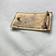 Very Rare Vintage Western Brass Saddle & Buckaroo Boots Cowboy Belt Buckle