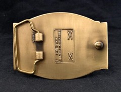 🌟 US Army 9th Cavalry Brass Belt Buckle, We Can We Will Unit Crest DUI Insignia