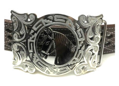 MEN&rsquo;S WESTERN HORSE BELT BUCKLE. HEBILLA CHARRA CABALLO. HEBILLA VAQUERA RODEO