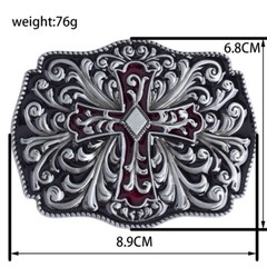 Christian Cross Belt Buckle Western Cowboy Motorcycle Riding Belt Buckle