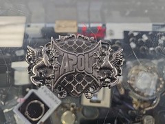 Tapout Belt Buckle Black Grey Metal Dragons MMA Cage Mixed Martial Arts Y2K