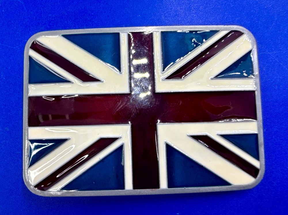 Great Britain Union Flag British Jack United Kingdom Patriotic Belt Buckle