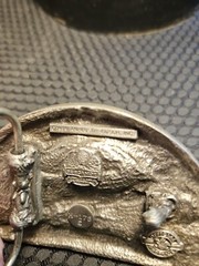 1989 Vintage Budweiser Beer Clydesdales Anhauser Collectible Belt Buckle