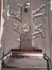 Vintage Belt Buckle Western Steer Wrestling Cowboy Rodeo Pressed 70s