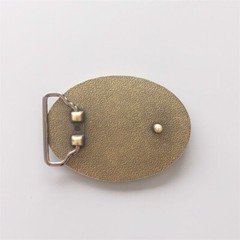 Vintage Bronze Plated Rose Western Oval Belt Buckle also Stock in the US