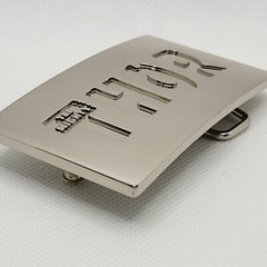 The Mighty THOR Solid Metal Men&rsquo;s Belt Buckle Silver Shiny Chrome Marvel 2011