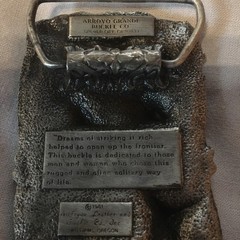 Vintage Belt Buckle Siskiyou 1981 Arroyo Grande Dreams Of Striking It Rich West