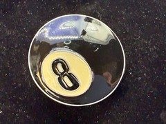 Eight Ball Pool Game Magic Figural Black & White New Belt Buckle