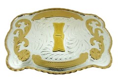 Initial Belt Buckle Letter N E W A B C D G J L R S M e n Women Western Rodeo BIG