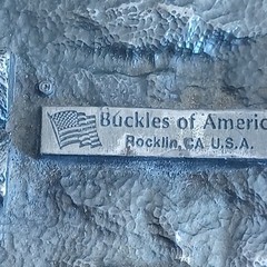 VTG Postal Workers Move the Mail US Postal Service Mailman Belt Buckle enamel