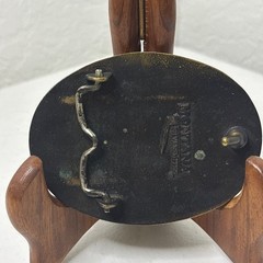 Antique-finish bronze CTM « American Pride » belt buckle 3D soaring eagle set agai