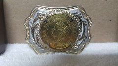 1970 RARE Las Vegas Dollar Cut Out Coin Belt Buckle / NEW !!