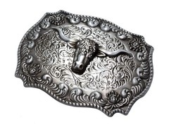 Religion Cross Cowboy Kneeling Prayer And Horse Design Belt Buckle