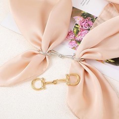 2pcs Horse Bit Buckle Double Silk Scarf Buckle Ring,D Ring Snaffle Bit Buckles