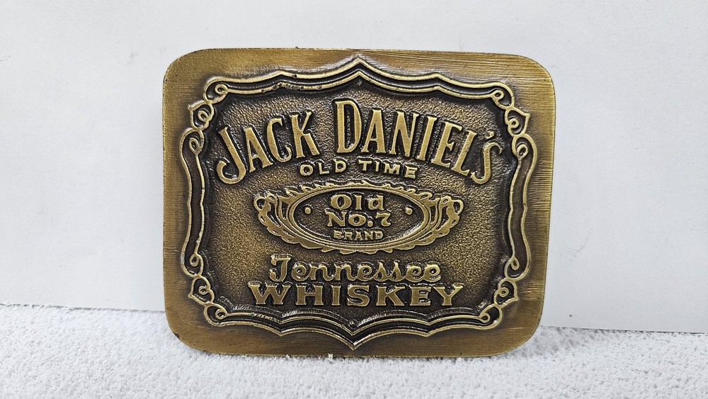 Jack Daniels Belt Buckle Mens Old No 7 Tennessee Whiskey Vintage 1993 USA