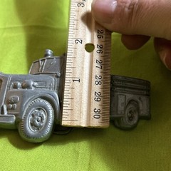 Vintage 1978 Baron Buckle Original Fire Truck Belt Buckle 4085