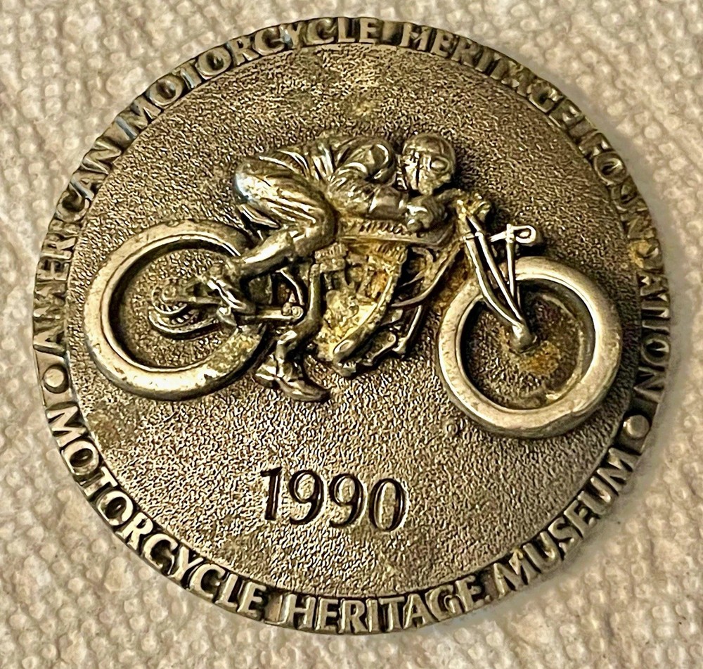 RARE NOS 1990 Belt Buckle Motorcycle Heritage Museum Commemorative Collectible