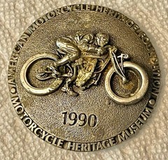 RARE NOS 1990 Belt Buckle Motorcycle Heritage Museum Commemorative Collectible