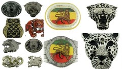 12 PC Animal Belt Buckle Tiger Snake Lion Judah Wholesale Lot Wolf Owl Dragon