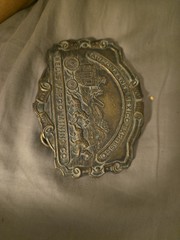 VINTAGE ARIZONA & NEW MEXICO EXPRESS CO WELL FARGO MINING CO BELT BUCKLE $23 OBO