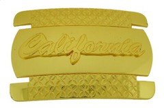 Vintage Golden State of California USA Belt Buckle Gold Metal Men Women Western