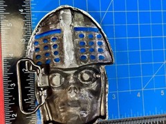 Knights Helmet & Skull Belt Buckle Medieval Armor Design Belt Buckle