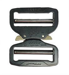 AustriAlpin 58mm Cobra Buckle Black Dual Stretch Adjustable XL Ears FC58KSS-XL