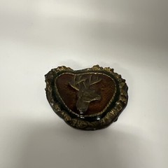 Vintage Touchstone Inc 1978 Hunters Deer Buck Belt Buckle Brass Heavy