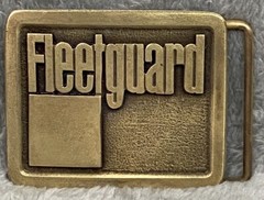 Vintage Fleetguard Belt Buckle 2-1/2 inch x 2 inch for 1-3/4 inch Belt