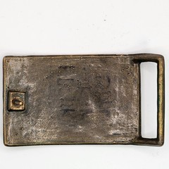 Vintage Wells Fargo & Company Stage Coach Banker Forwarders Bronze Belt Buckle