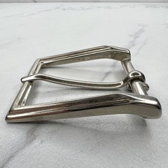 Silver Tone Simple Basic Belt Buckle