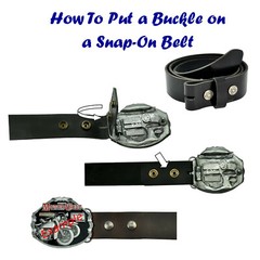 Biker Motorcycle Buckle Belt Buckle American Motor Motif *291 Black