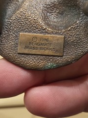Ferdinand the Bull belt buckle western Bergamot Brass Works 1976 Vintage & Rare