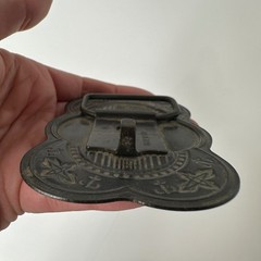 Vtg South of the Border Belt Buckle Japan Brass Tone Souvenir Pedro Lightweight