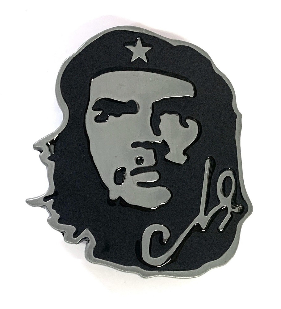 Che Guevara Face Revolution Belt Buckle Pewter 3.5”x 3” Fits Up To 1.75” Belt u