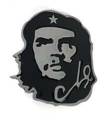 Che Guevara Face Revolution Belt Buckle Pewter 3.5”x 3” Fits Up To 1.75” Belt u