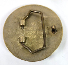 Vintage 1970s BPOE Order Elks Baron Solid Brass Belt Buckle Taiwan