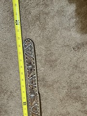 Handmade Patriotic Western Belt 30-Eagles-Brn/White-Lace-Stitches-Buckle-Leather
