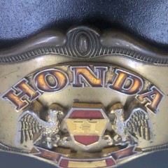 Vintage Honda Gold Wing Belt Buckle 1978 Two Eagles Brass Easy Rider AHM Bike